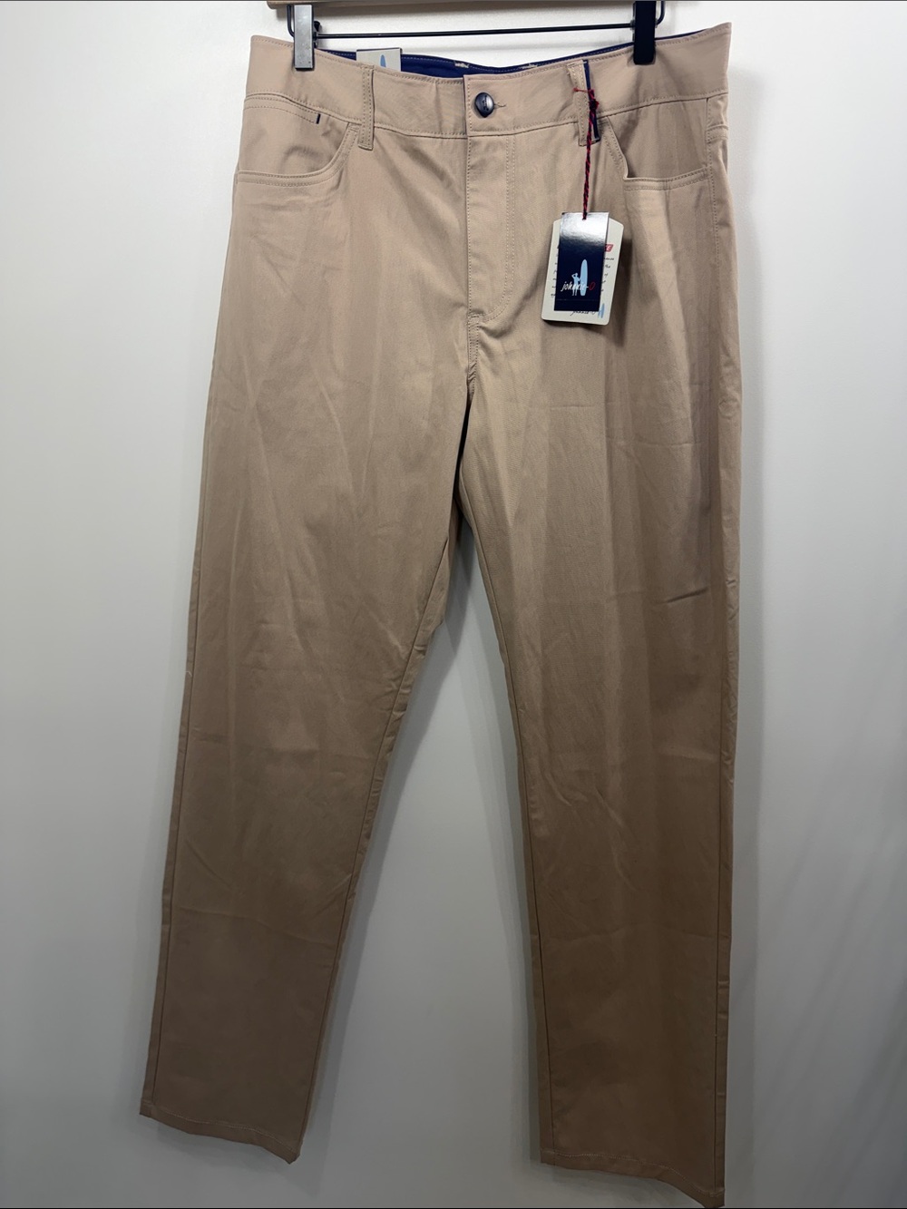 Johnnie-O Marin light khaki pants  Prep-Formance size 34×34. NWT.